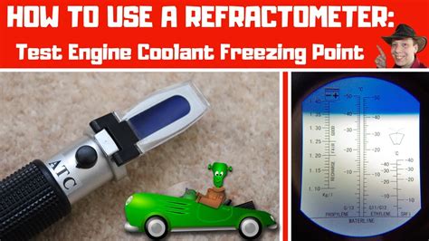 how to test antifreeze with a refractometer|antifreeze tester chart.